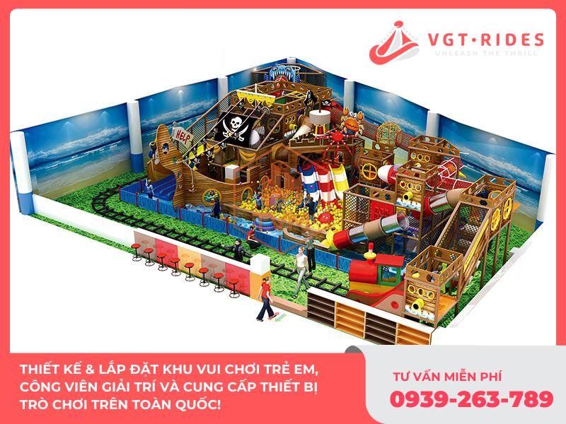 Các mẫu trang trí khu vui chơi trẻ em sinh động, hấp dẫn