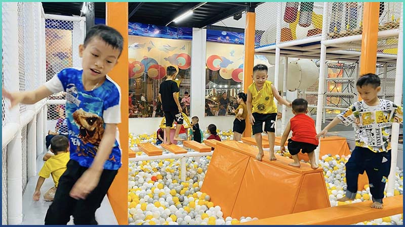 Nhà bóng ở khu vui chơi Hobby Land